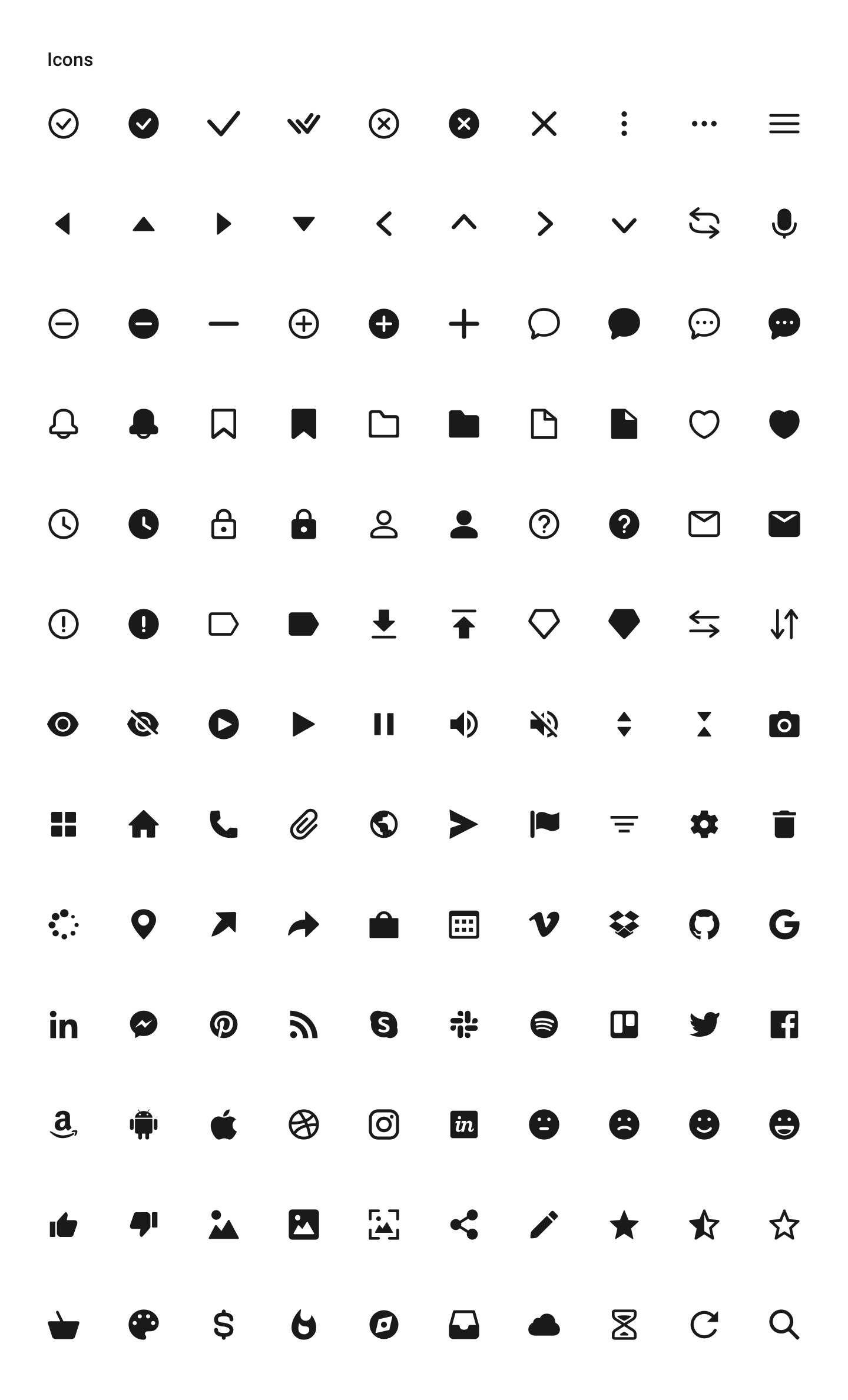 Components Icons